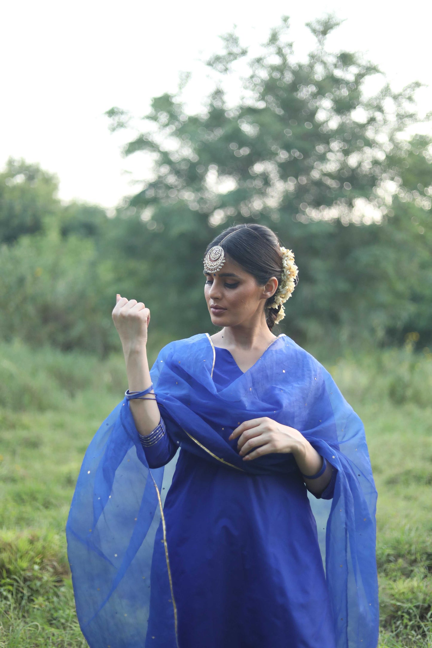 Women's Kurta Set - Blue