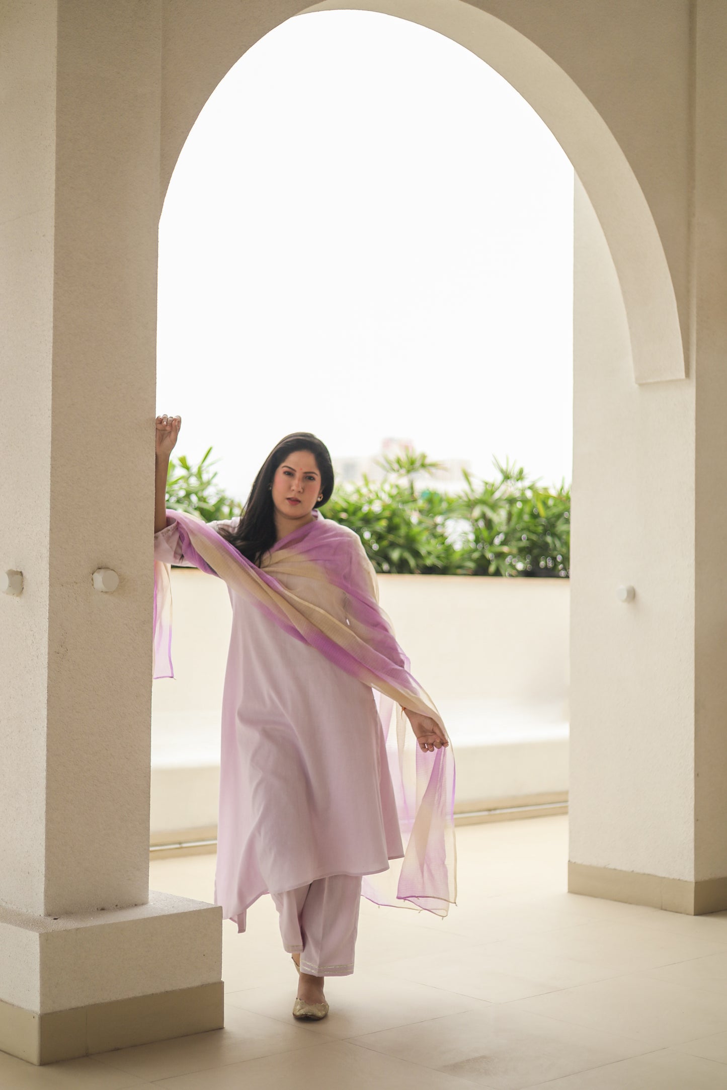 Women’s Lilac Kurta Set