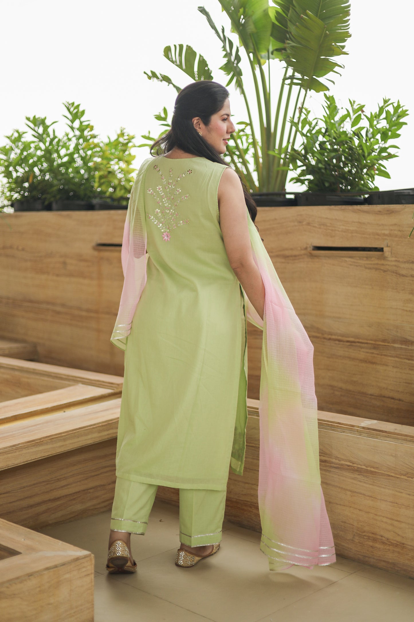 Women’s Green Kurta Set