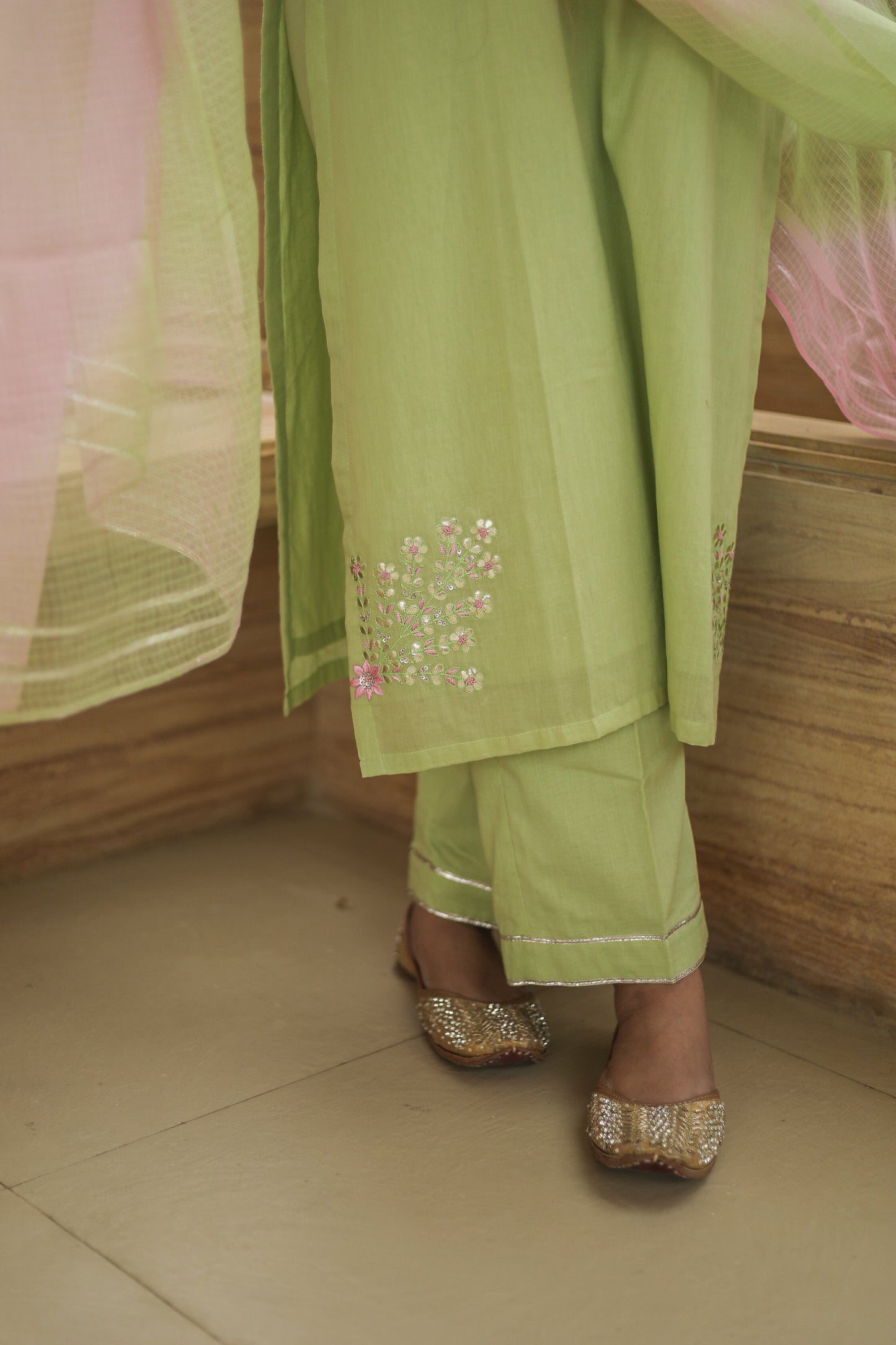 Women’s Green Kurta Set