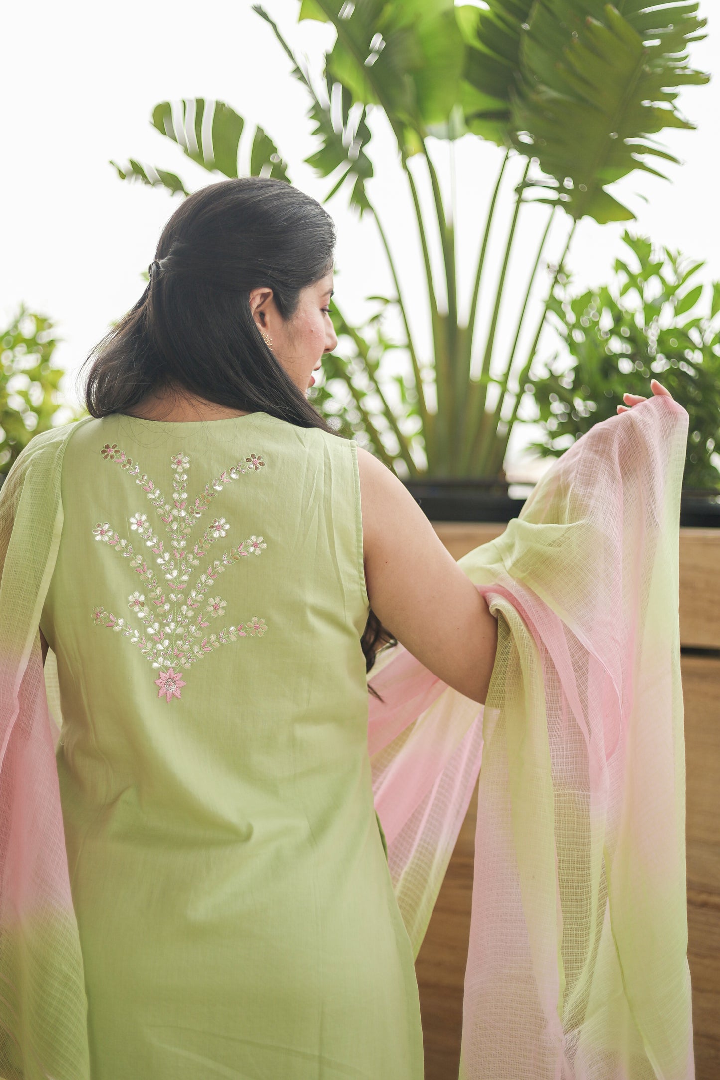 Women’s Green Kurta Set