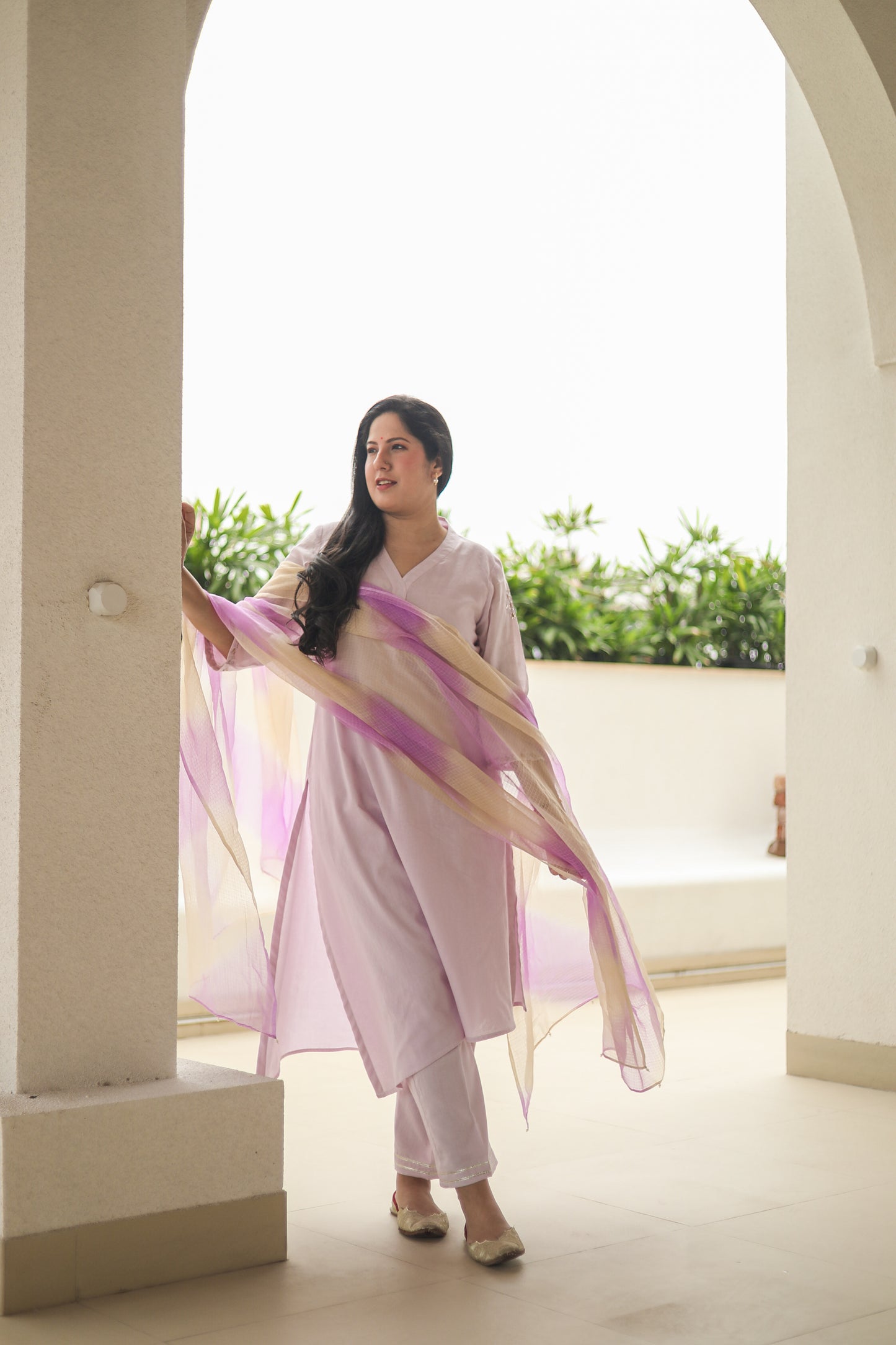 Women’s Lilac Kurta Set