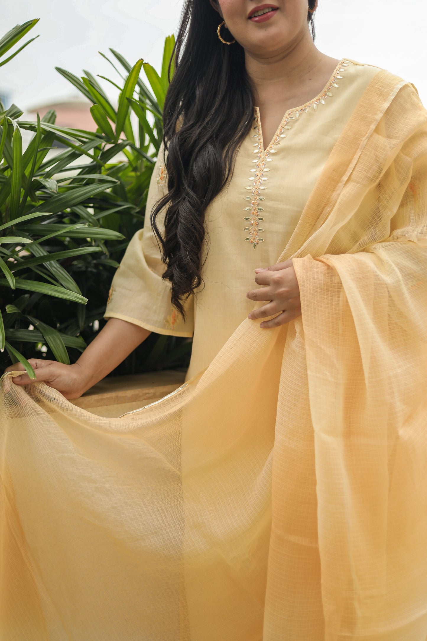 Women’s Yellow Kurta Set
