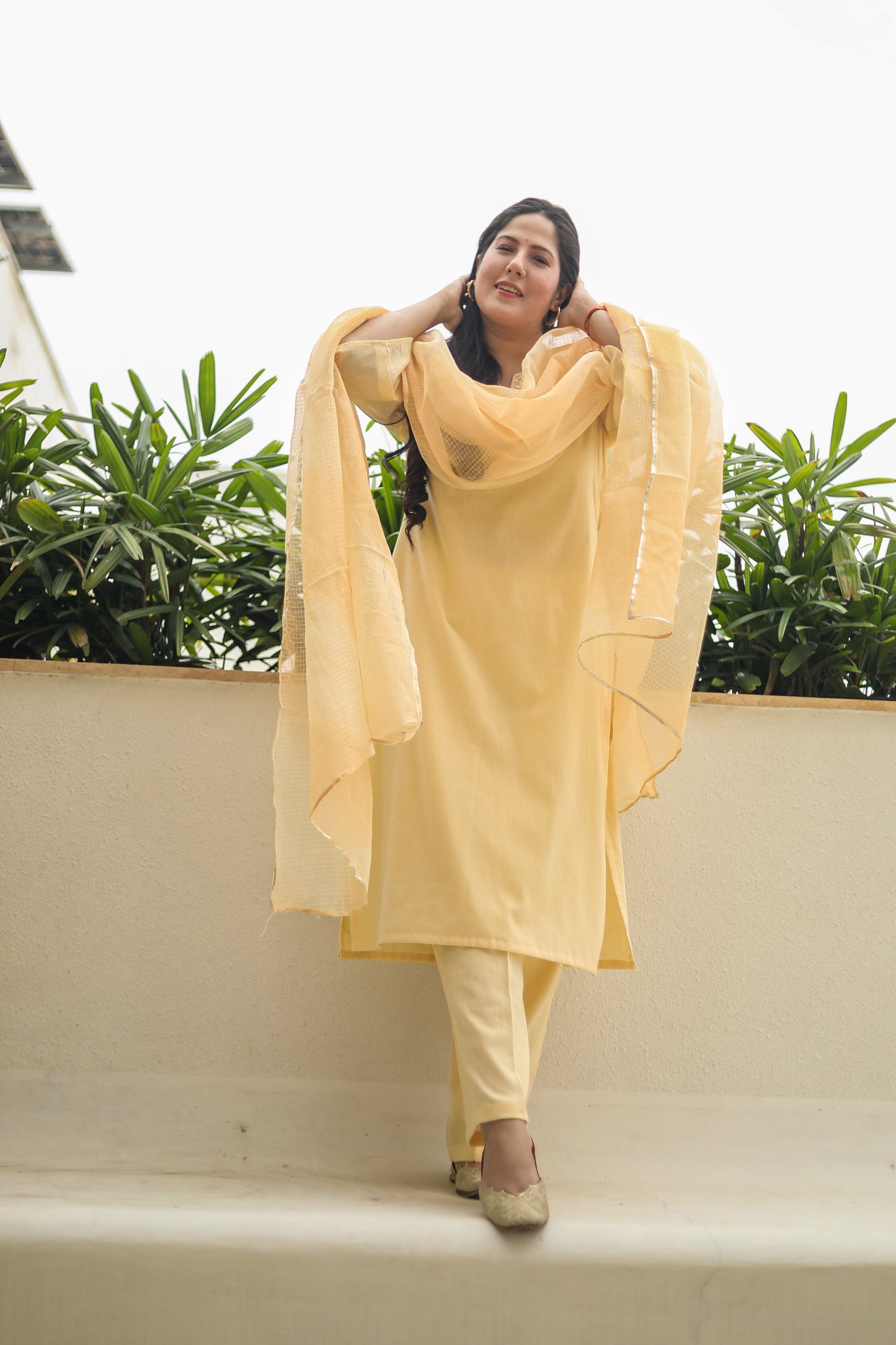 Women’s Yellow Kurta Set